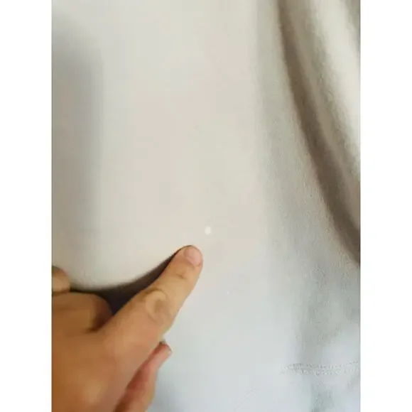 SHESHOW Cream White Black IDK IDC IDGAF Block Letters Long Sleeve Sweatshirt M - Picture 9 of 10